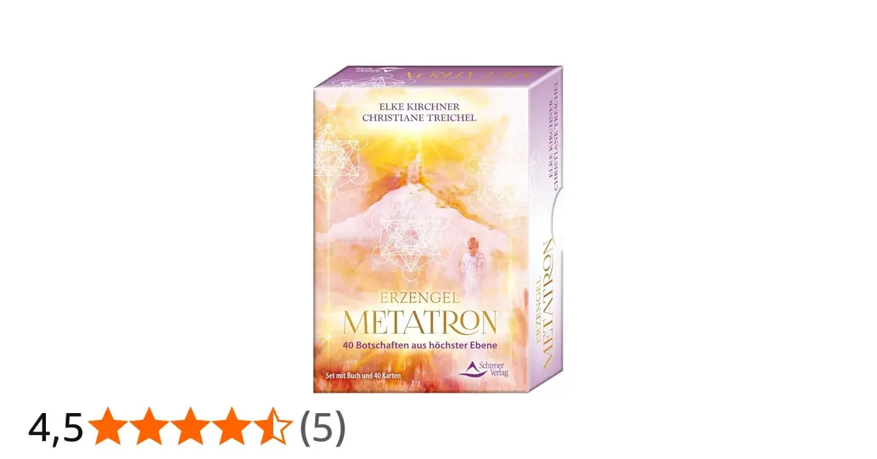 Set mit Karten und Buch: Erzengel Metatron, 40 Botschaften aus höchster Ebene.