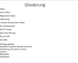 Gliederung zu Martin Luthers Kritik, seinen Lehren und den 5 wichtigsten Thesen, inklusive Ablasshandel und 95 Thesen.