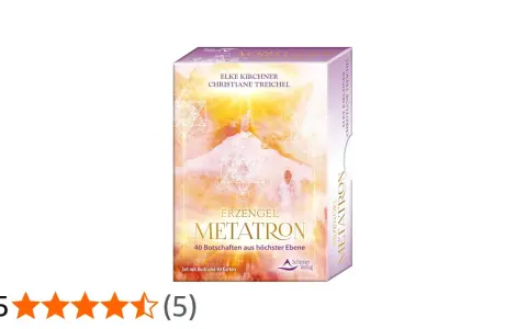Set mit Karten und Buch: Erzengel Metatron, 40 Botschaften aus höchster Ebene.